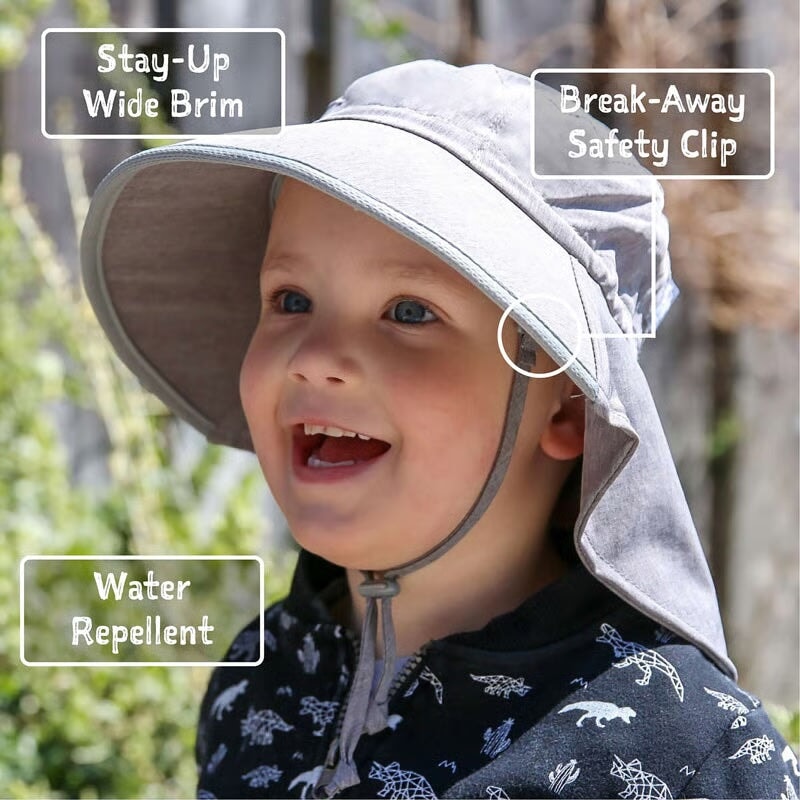 chapeau imperméable évolutif blanc Jan &amp; Jul Mlleet Coco
