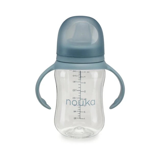 gobelet à bec souple bleu wave accessoire bébé enfant Noüka
