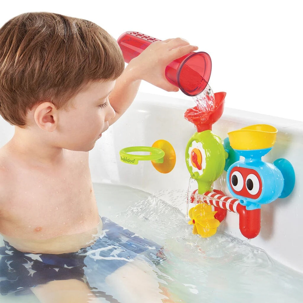 yookidoo water lab jeu de bain enfant spin sprinkle
