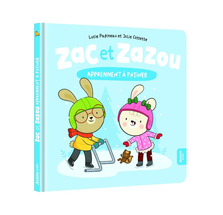 Zac et Zazou apprennent à patiner Livre Auzou