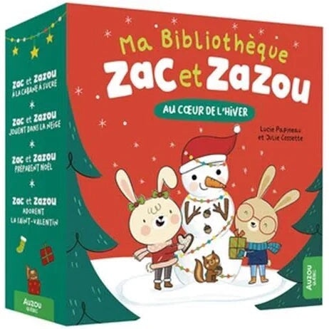 Ma bibliothèque zac et zazou au coeur de l'hiver livre 
