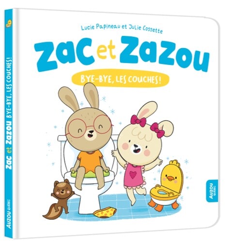 Livre Zac et Zazou Bye-Bye les couches Auzou Mlle et Coco