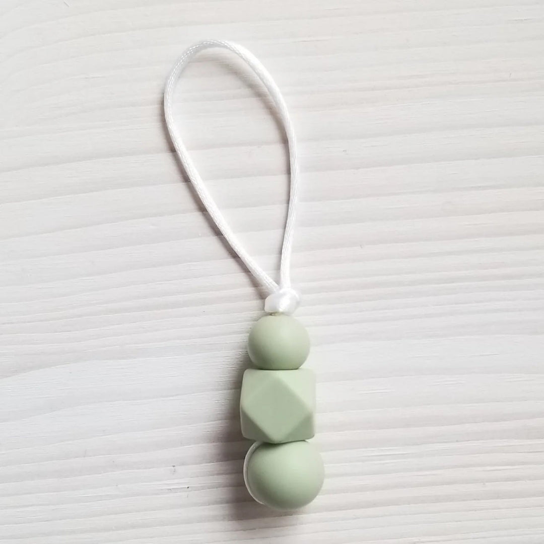 Zip à fermeture éclair Hexagone terre sauge Création Jade Mlle et Coco