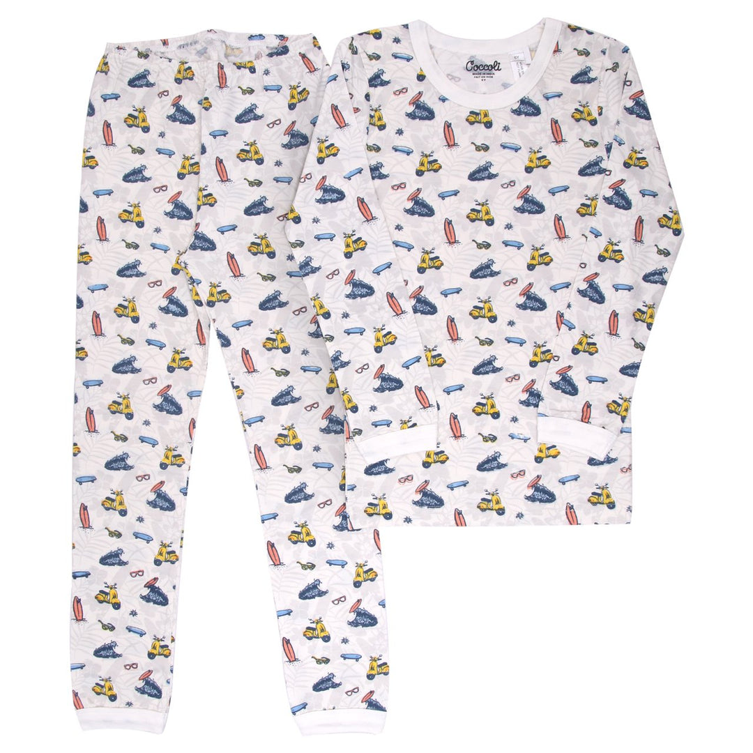 coccoli pyjama surf moto 2 piece garçon