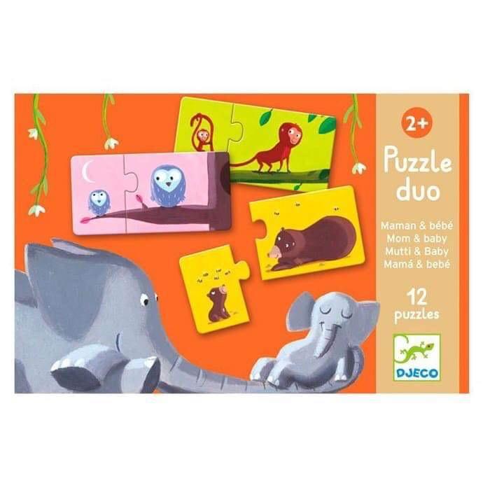 Casse-tête duo - Maman et bébé - Djeco par Djeco vendu par MlleetCoco.com