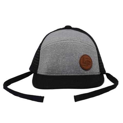 Casquette Snapback Orléans - Gris avec filet noir et palette noire - L&amp;P par L&amp;P vendu par MlleetCoco.com