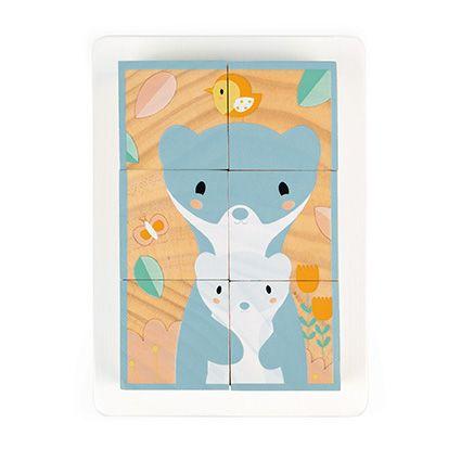 Casse-tête en bois - Animaux 6 blocs - Janod par Janod vendu par MlleetCoco.com