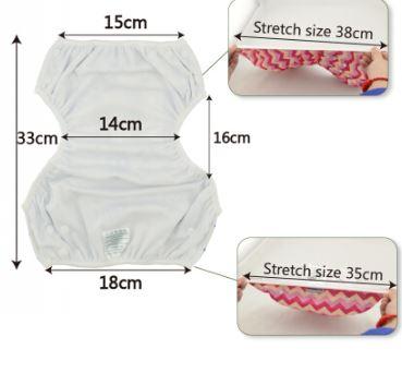 Couche de piscine ajustable - Ananas et bananes grandeur small - Alva Baby par Alva Baby vendu par MlleetCoco.com
