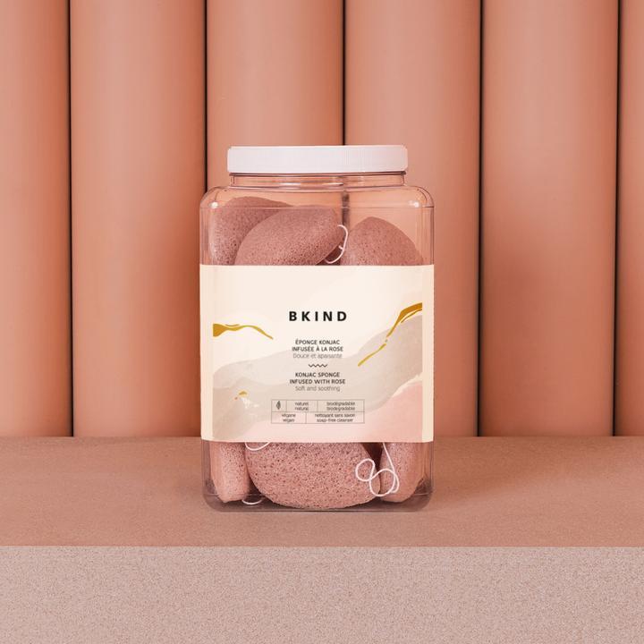 Éponge faciale konjac (sans emballage) - Plusieurs ingrédients clés - Bkind par Bkind vendu par MlleetCoco.com