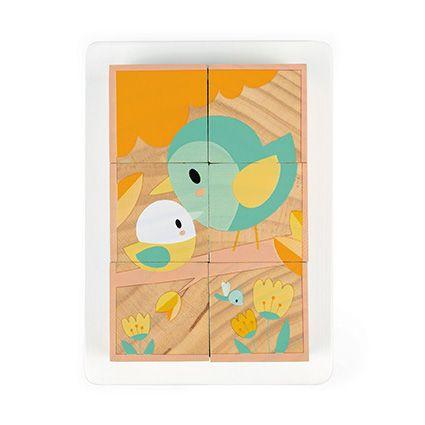 Casse-tête en bois - Animaux 6 blocs - Janod par Janod vendu par MlleetCoco.com