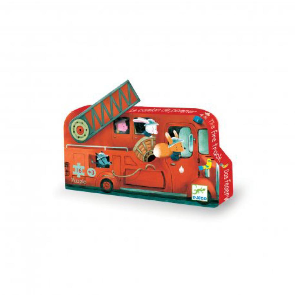 Casse-tête - Camion de pompier 16 pièces - Djeco par Djeco vendu par MlleetCoco.com