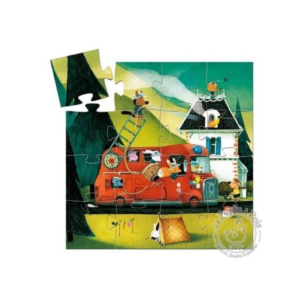 Casse-tête - Camion de pompier 16 pièces - Djeco par Djeco vendu par MlleetCoco.com