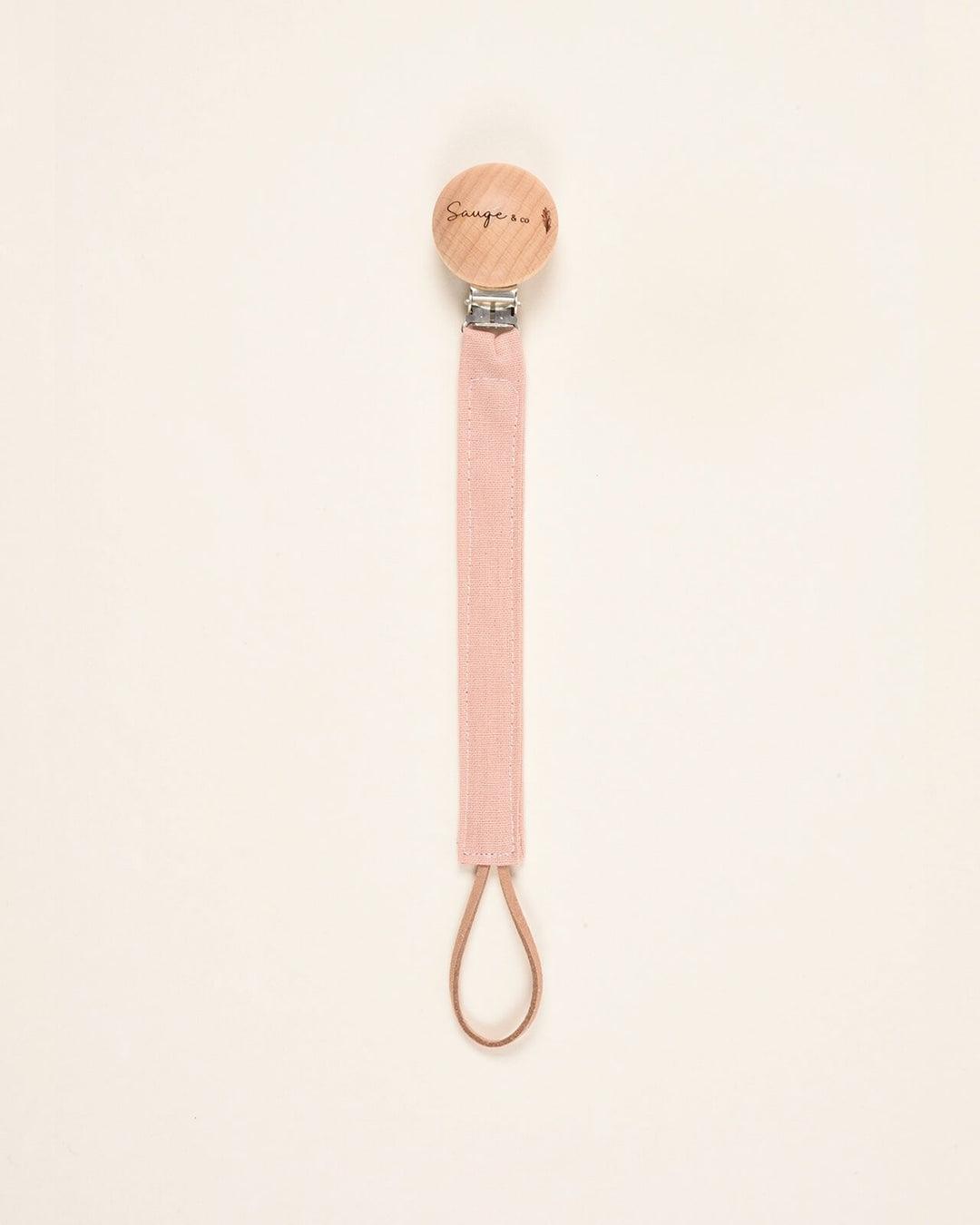 Attache-suce - Lin rose - Sauge & co Accessoires bébés Sauge & co 