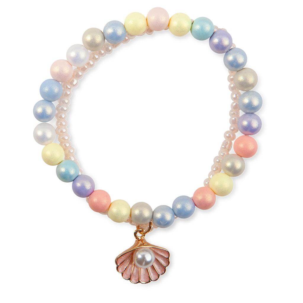 collier coquillage pastel enfant