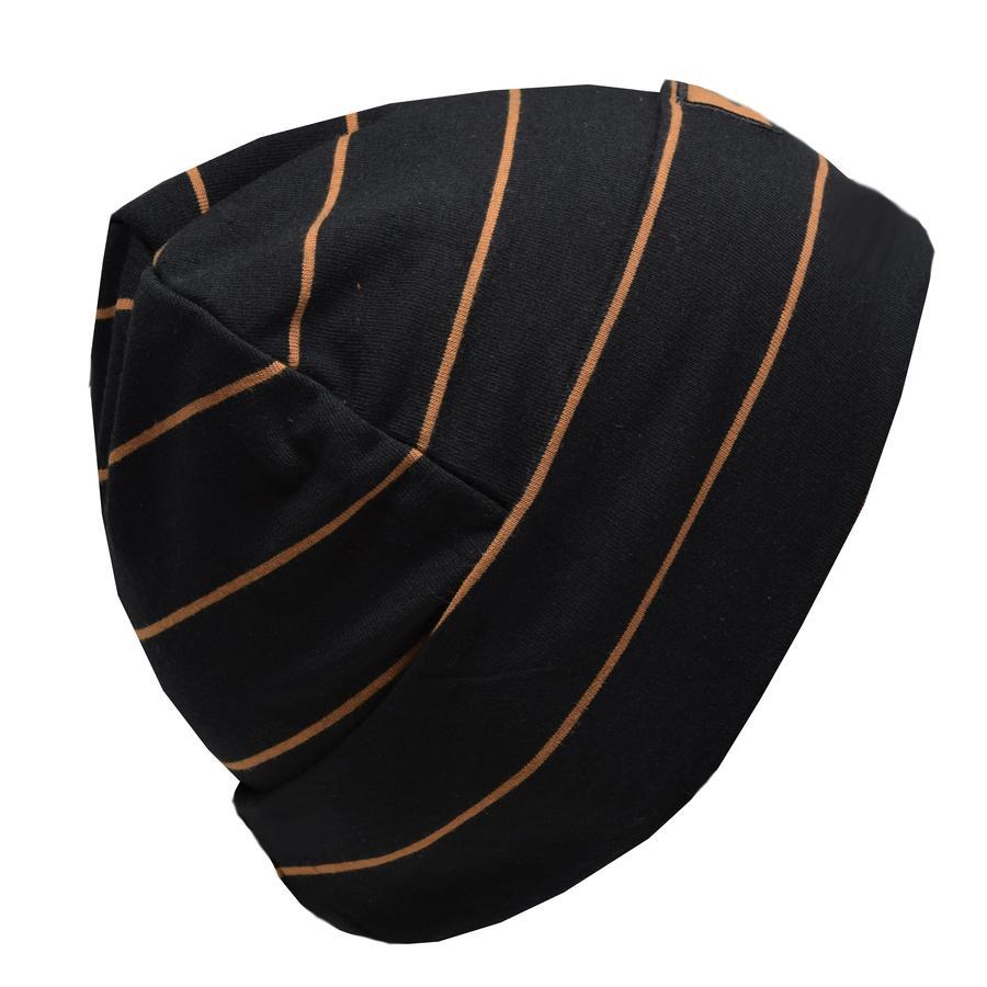 Tuque de coton Boston V2.0 - Noir et rayures caramels - L&amp;P par L&amp;P vendu par MlleetCoco.com