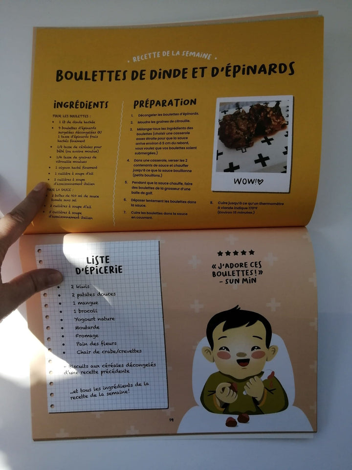 recette dme - dme - calendrier premiers repas