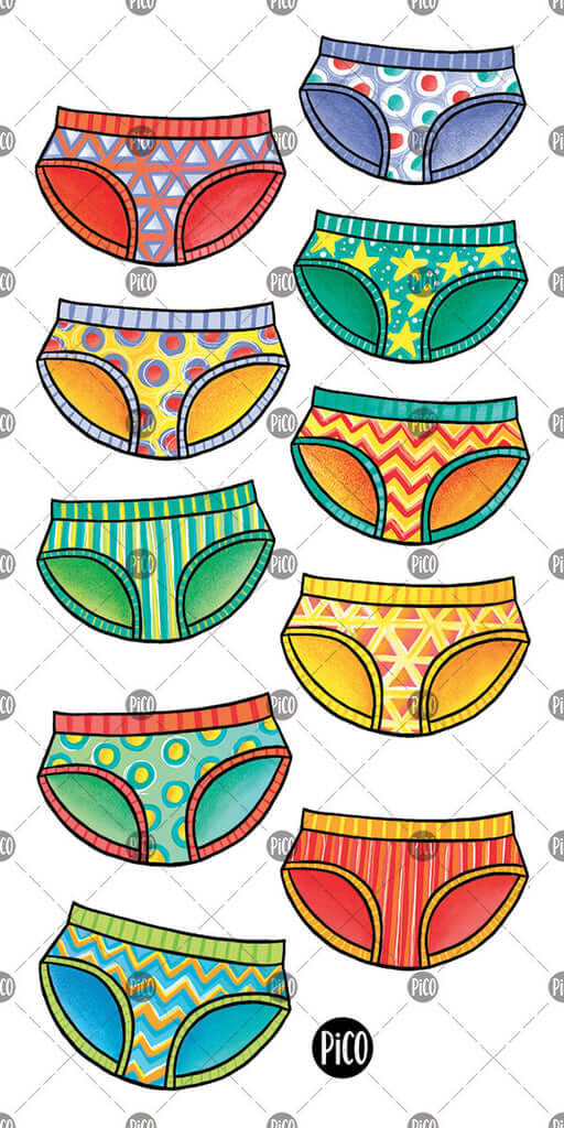 Tatouages temporaires - La propreté, les bobettes - Pico tatouage Jouet/jeux Pico tatouage 