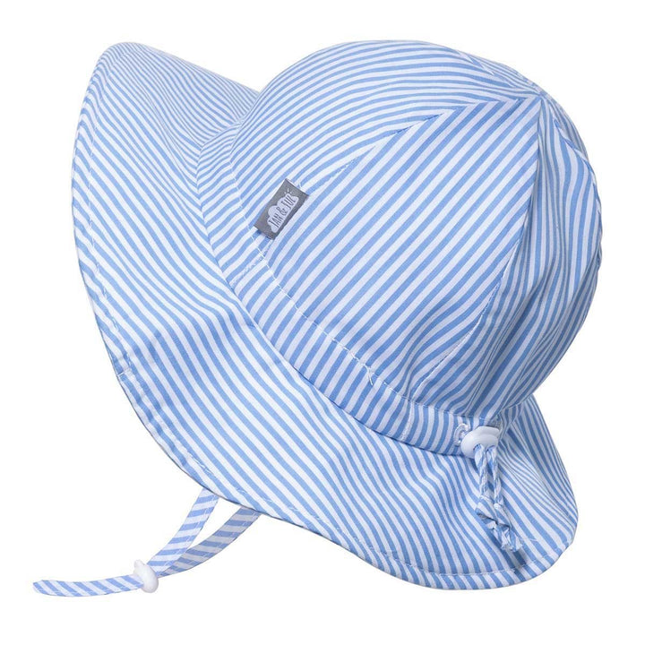 chapeau evolutif uv jan jul raye bleu blanc enfant