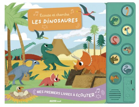 Livre sonore - Écoute et cherche : Les dinosaures - Auzou éditions par Auzou éditions vendu par MlleetCoco.com