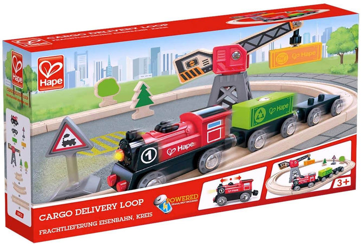 Train de bois - Circuit train de marchandise - Hape Jouet/jeux Hape 