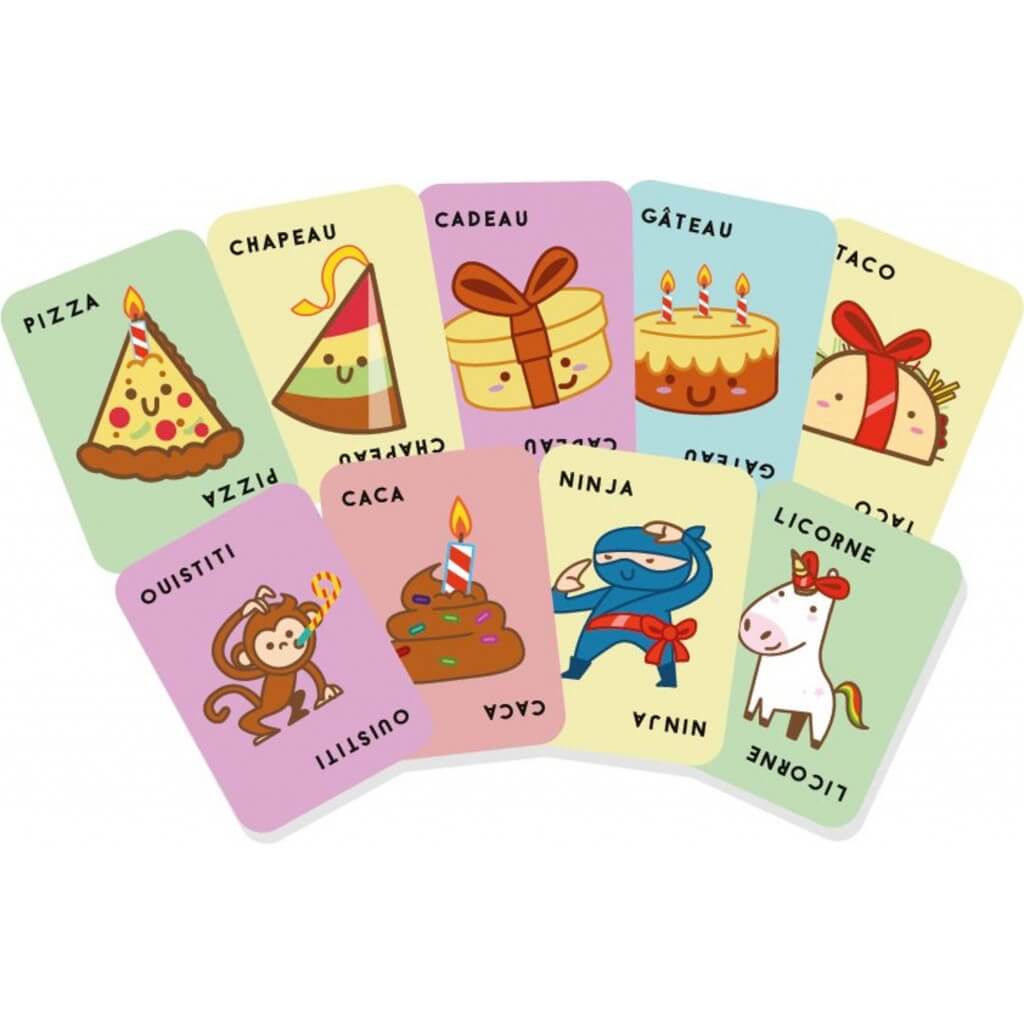 Jeu de rapidité - Taco châpeau gâteau cadeau pizza - Bleu Orange Jouet/jeux Blue Orange 