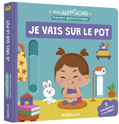 Auzou livre interactif animagier propreter aller pot
