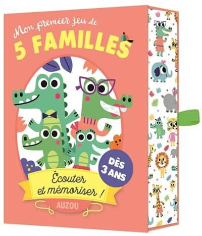 Auzou jeu de carte mon premier jeu de 5 familles