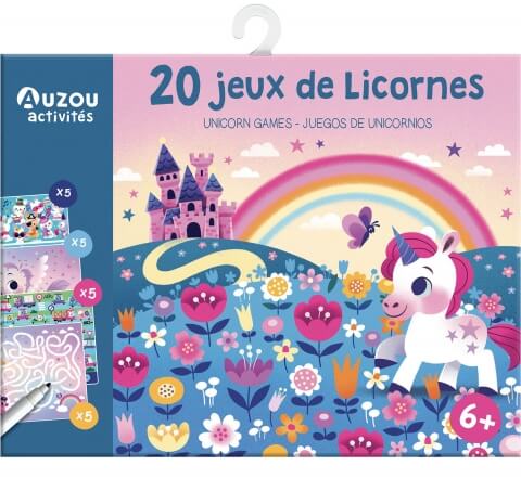 Ma pochette de jeux - 20 jeux de licornes - Auzou éditions Jouet/jeux Auzou éditions 