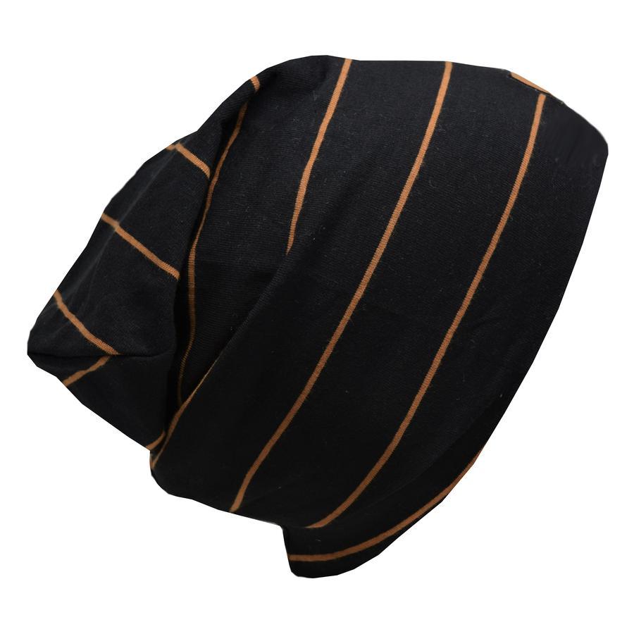 Tuque de coton Boston V2.0 - Noir et rayures caramels - L&amp;P par L&amp;P vendu par MlleetCoco.com