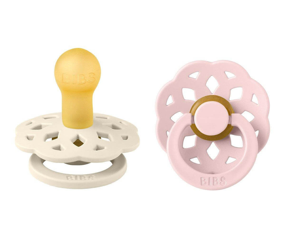 Bibs suce bohème paquet de 2 ivoire et rose blossom