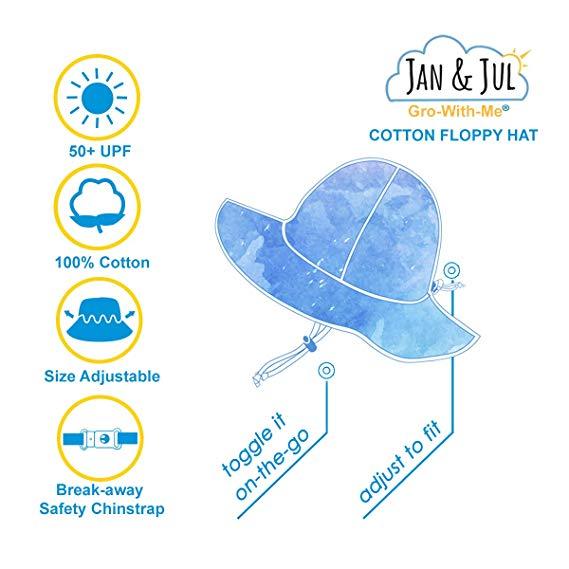Chapeau UV évolutif - Fond gris et chevron blanc - Jan &amp; Jul  par Jan &amp; Jul vendu par MlleetCoco.com