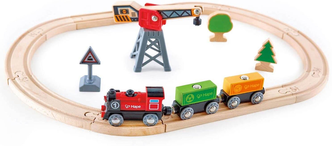 Train de bois - Circuit train de marchandise - Hape Jouet/jeux Hape 