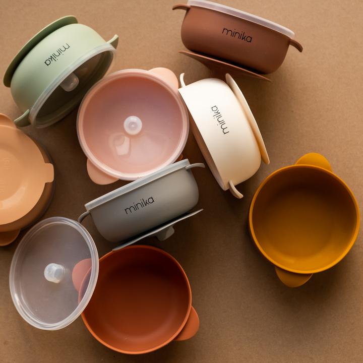 Bol en silicone avec couvercle - Plusieurs couleurs - Minika par Minika vendu par MlleetCoco.com