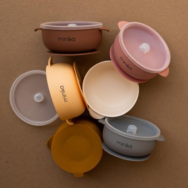 Bol en silicone avec couvercle - Plusieurs couleurs - Minika par Minika vendu par MlleetCoco.com