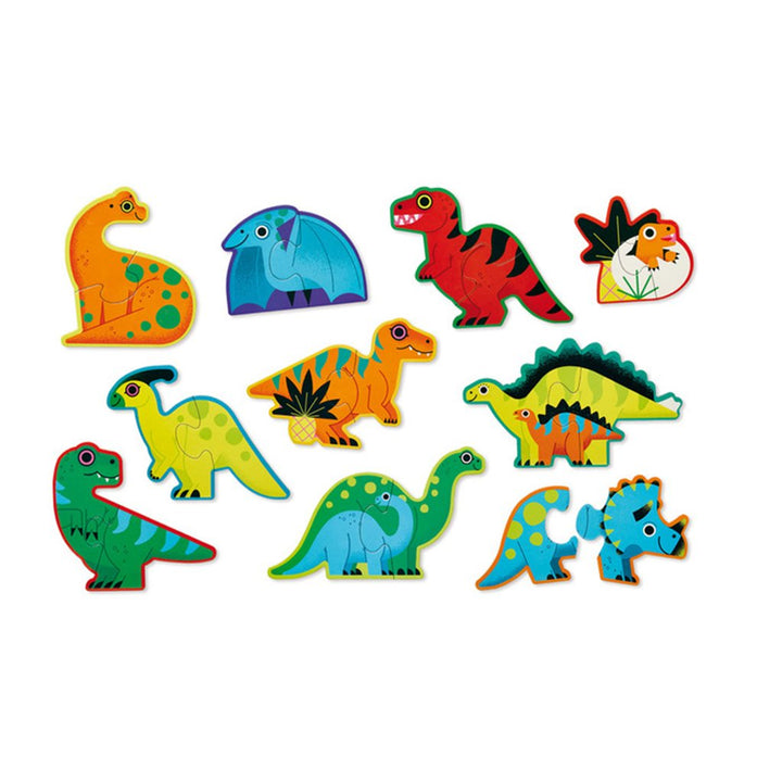 Casse-tête - Dinosaures 10 x 2 morceaux - Crocodile Creek par Crocodile Creek vendu par MlleetCoco.com