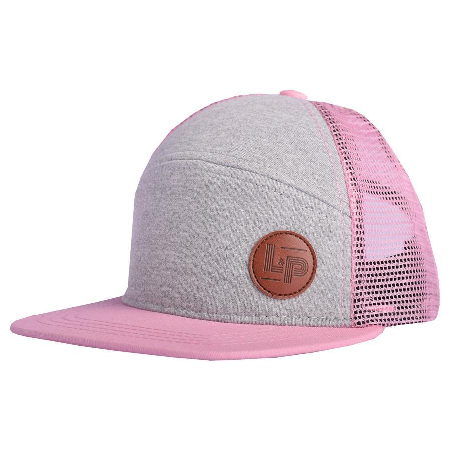 Casquette Snapback Trucker Orléans - Gris avec palette et filet roses - L&P par L&P vendu par MlleetCoco.com
