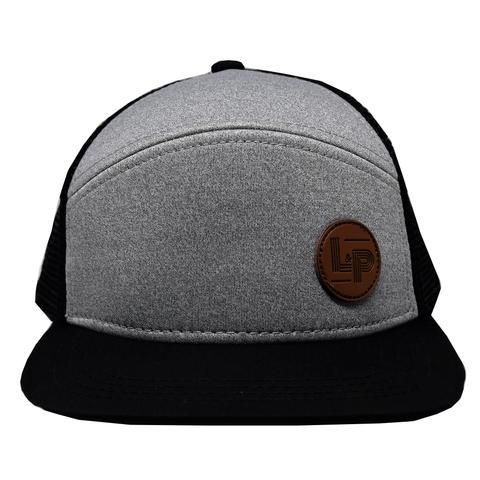 Casquette Snapback Orléans - Gris avec filet noir et palette noire - L&amp;P par L&amp;P vendu par MlleetCoco.com