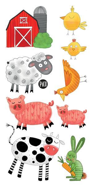 Tatouages temporaires - Ma journée à la ferme - Pico tatouage par Pico tatouage vendu par MlleetCoco.com