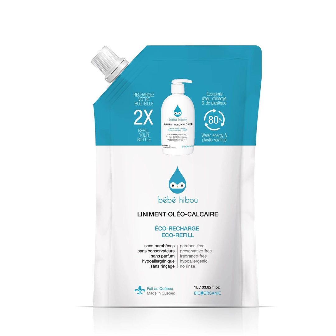 Bébé hibou liniment oléo calcaire changement couches enfants compagnie québécoise