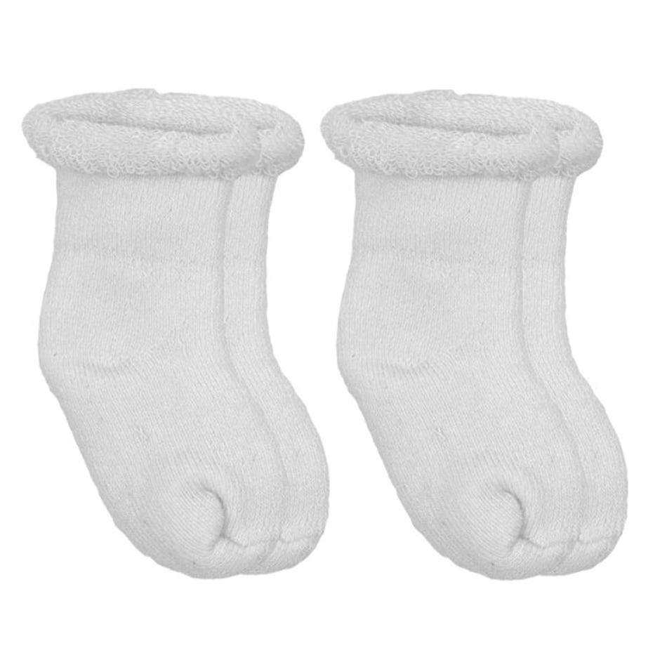Bas pour nouveau-né en paquet de 2 paires - Blanc - Kushies par Kushies vendu par MlleetCoco.com