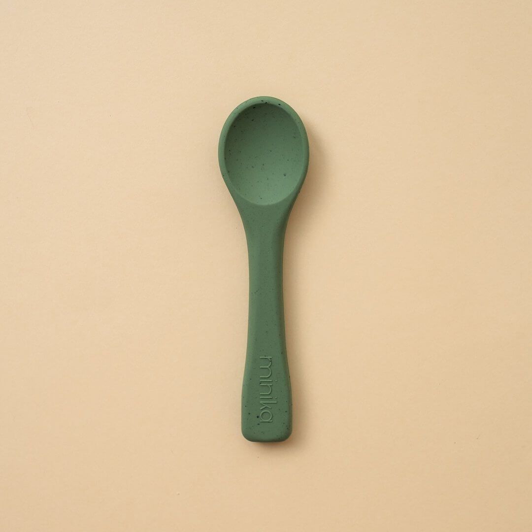 Minika cuillère en silicone pour enfant leaf compagnie québécoise
