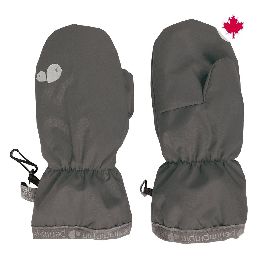 Mitaines mi-saison imperméable - Gris charcoal - Perlimpinpin par Perlimpinpin vendu par MlleetCoco.com
