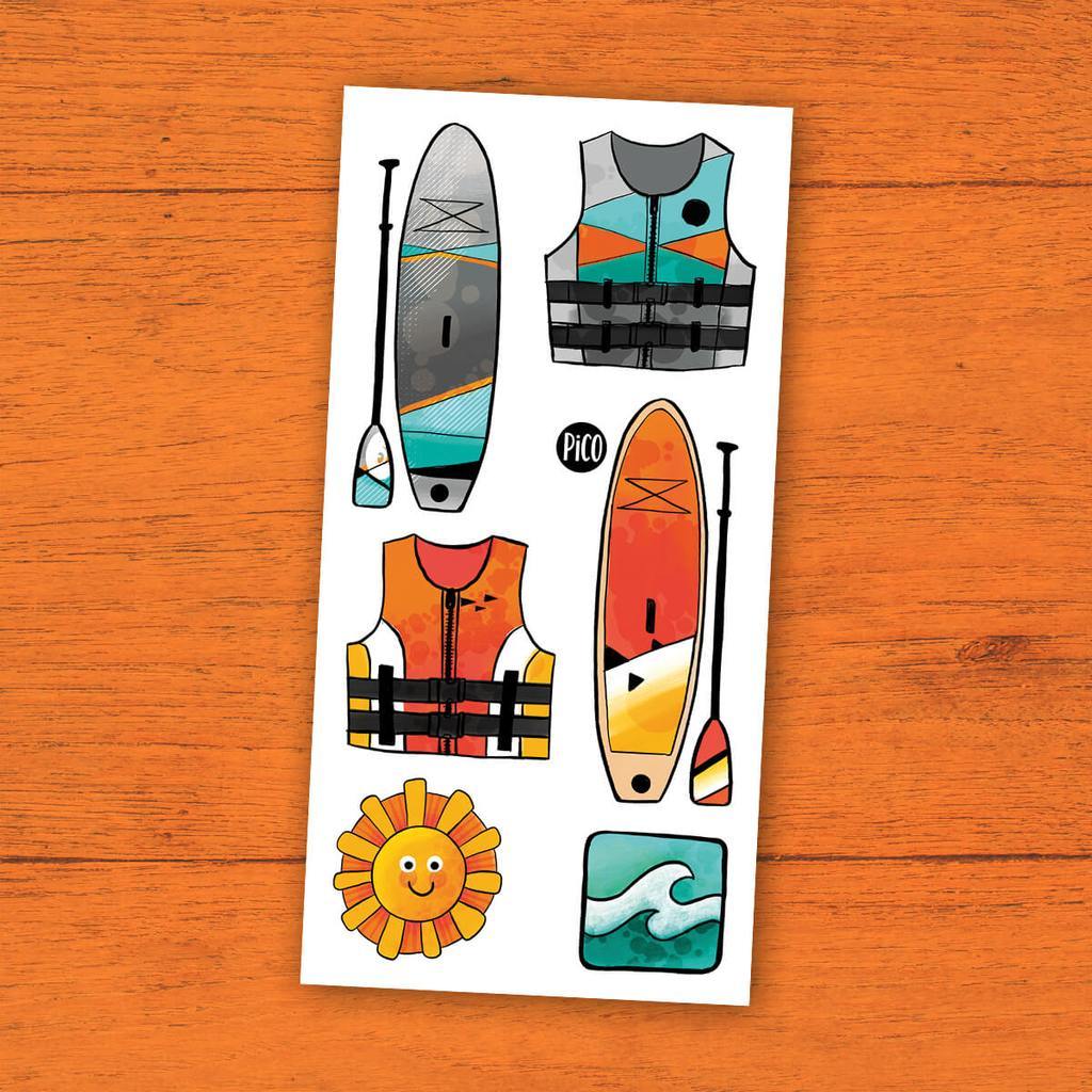 Tatouages temporaires - Les planches à pagaies - Pico tatouage par Pico tatouage vendu par MlleetCoco.com