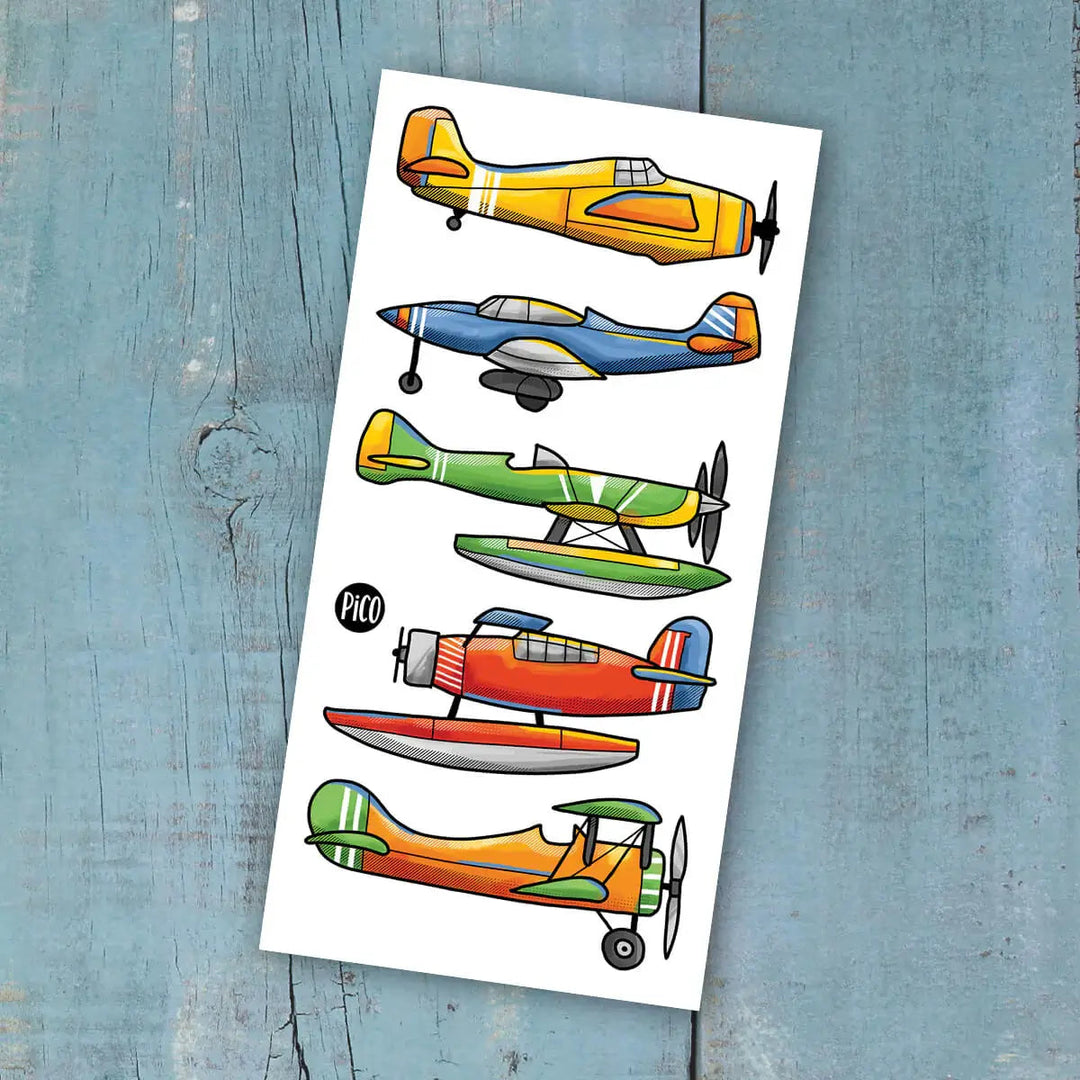 Pico tatouages temporaires enfants avions compagnie quebecoise