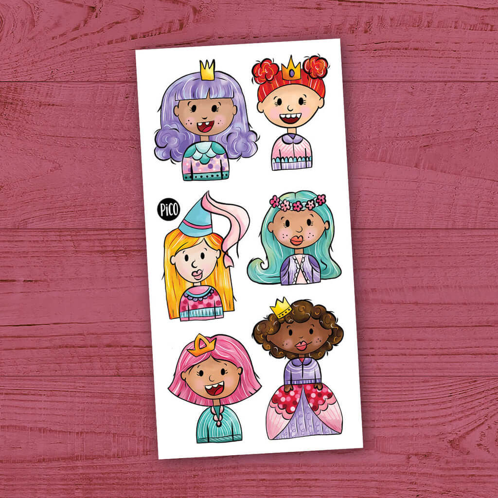 Pico tatouages les princesses espiègles enfants