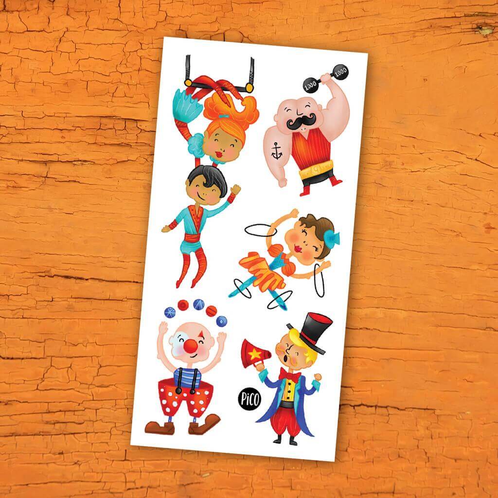 Pico tatoo tatouage enfant le cirque compagnie québécoise