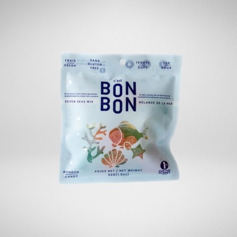 Petit sachet de bonbons 50 g - Mélange de la mer - La boite à bonbons par La boite à bonbons vendu par MlleetCoco.com