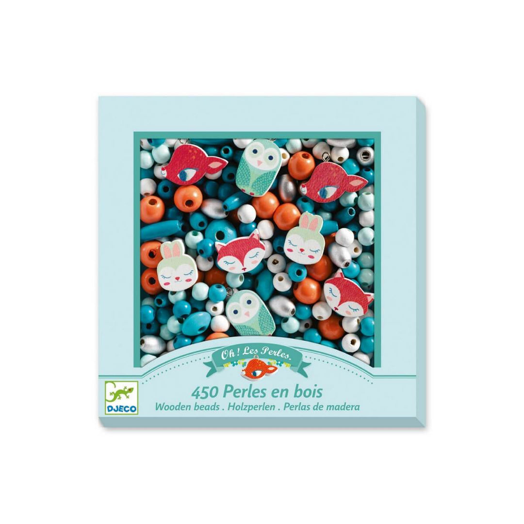 Perles en bois - Petits animaux - Djeco par Djeco vendu par MlleetCoco.com