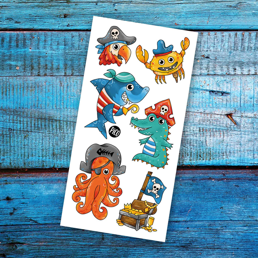 alfred le pirate tatouage temporaire pico enfant