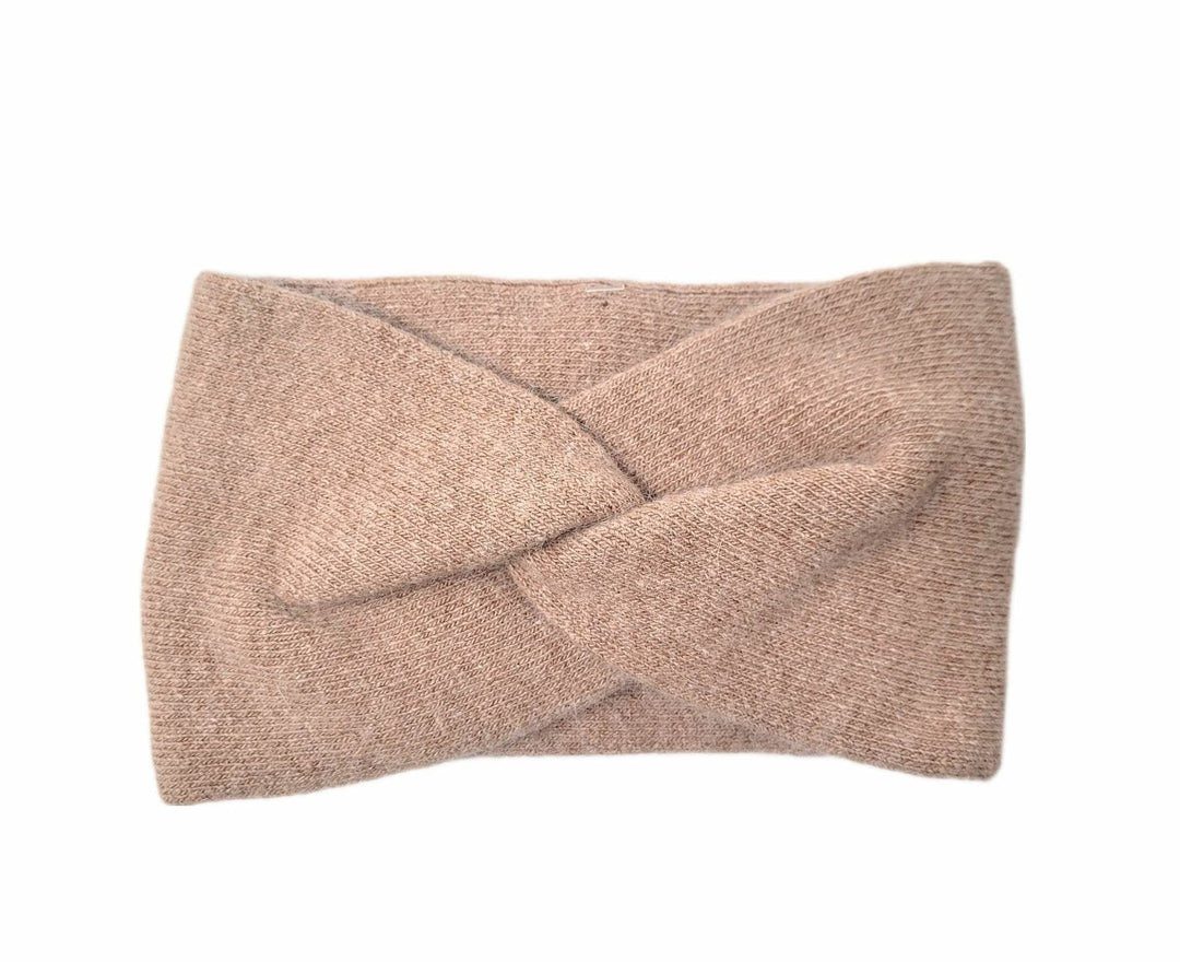 bandeau laine beige barbara lafleur accessoire automne hiver